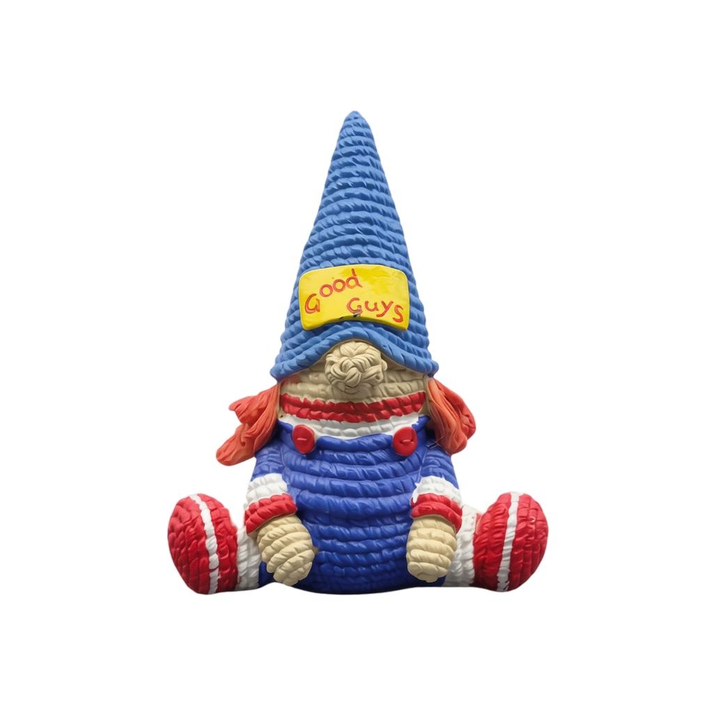 Handcrafted Halloween Figurine Sitting Character with Pointed Hat and Pumpkin Decoration Home Tabletop Ornament for Seasonal Display and Collection