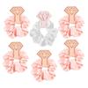 6/1pcs Bridesmaid Gift Hair Band Ties Bachelorette Party Favors Bridal Shower Wedding Souvenir Team Bride To Be Hen Party Supply