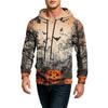 Men's Casual Loose Fit Hoodie with Pocket , Drawstring and Printed Design