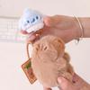 Funny Pulling Rope Capybara Dolls Key Ring Cartoon Capybara Keychain Plush Animal Pendant  Friends