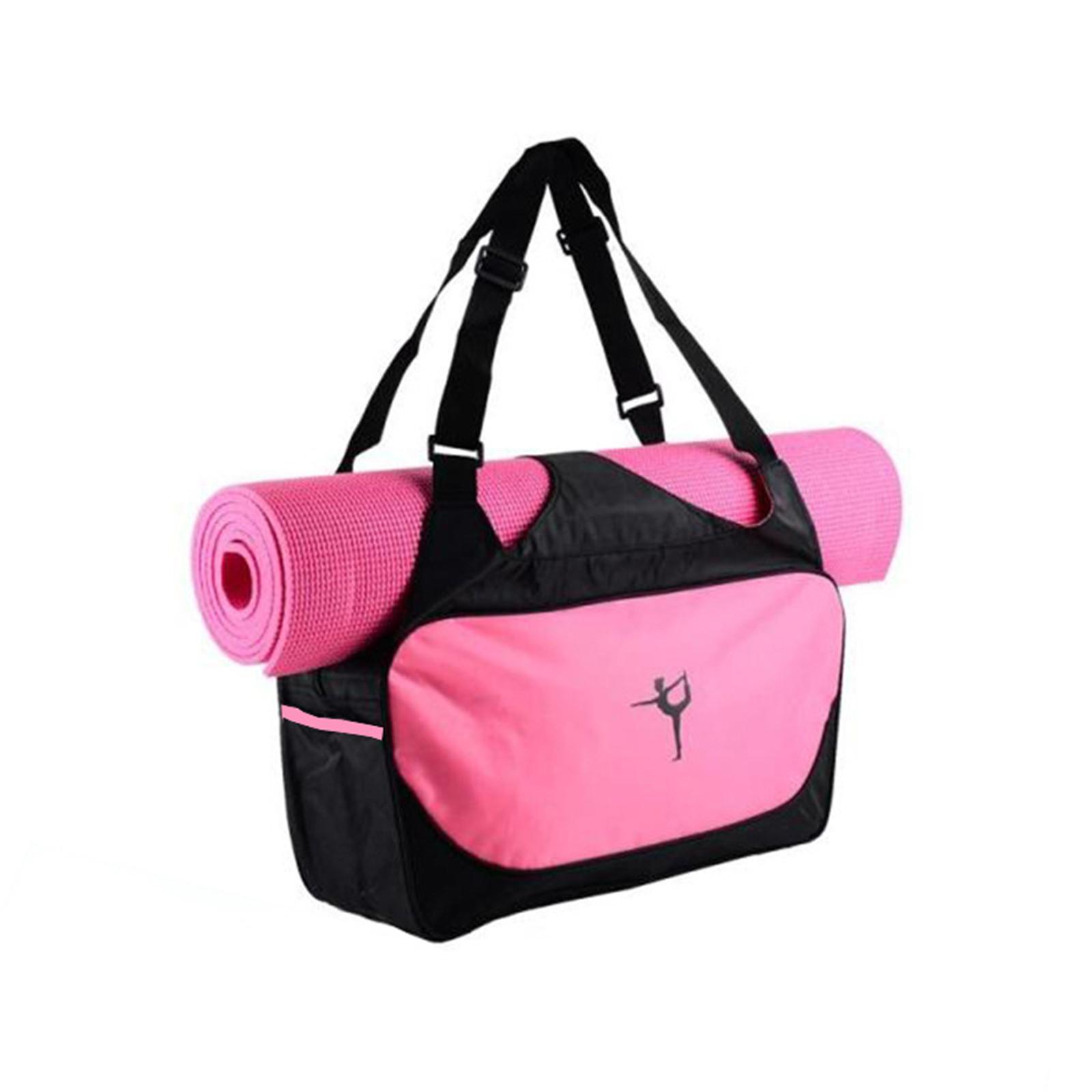 

Сумка для йоги, дорожная сумка Bports, рюкзак с ковриком для йоги большой вместимости, спортивная сумка, сумка для йоги розовый