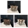 Casual Tote Bag For Women With Pu Material And Vintage Print For Daily Use