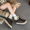 Snow boots winter women's shoes thick-soled high-top cotton casual shoes high-waisted hairy board shoes women's cotton shoes