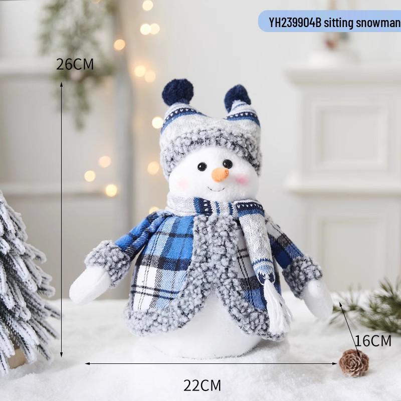 Christmas Snowflake Series: Snowman, Santa, and Reindeer Ornaments for Holiday Decor