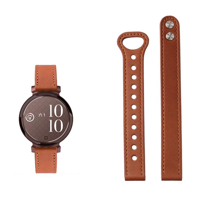 For New Garmin Lily2 Leather Bracelet Male Female Ins Style Sport Watchband Loop Clasp Lily 2 Generation Watch Strap 14mm