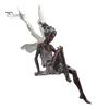 Forest Theme Home Accents Flower Fairy Garden Ornaments, Resin Miniature Figurines with Butterfly Wings for Small Figures Balcony Indoor Outdoor