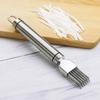 Multifunctional Stainless Steel Vegetable and Onion Slicer with Celery and Scallion Cutting Capabilities.