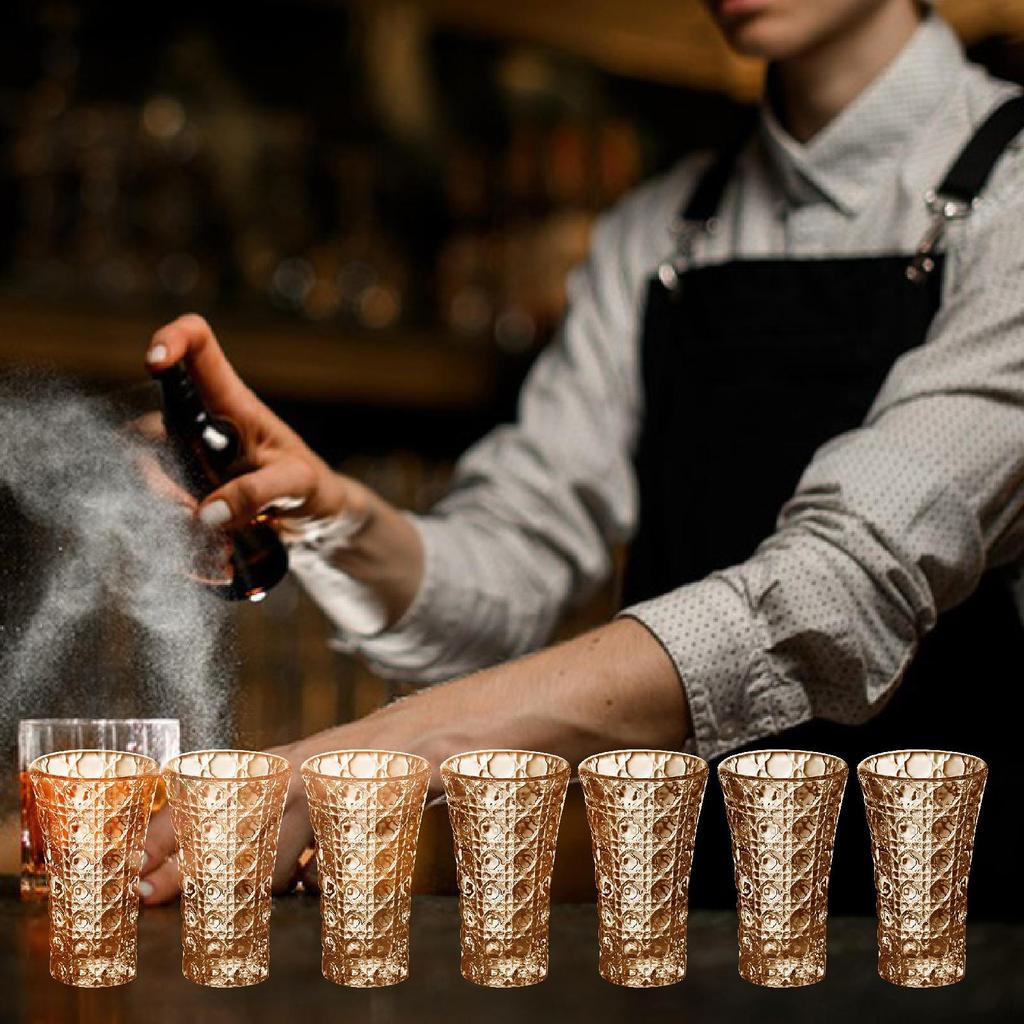 6x Stemless Wine Glasses Clear Glassware Elegant Creative Beverage Cup Drinking for Bar