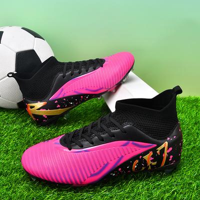 Men Soccer Shoes TF/FG Grass Social Ultralight Breathable Football Sneakers Youth Outdoor Field Training Football Boots for Men