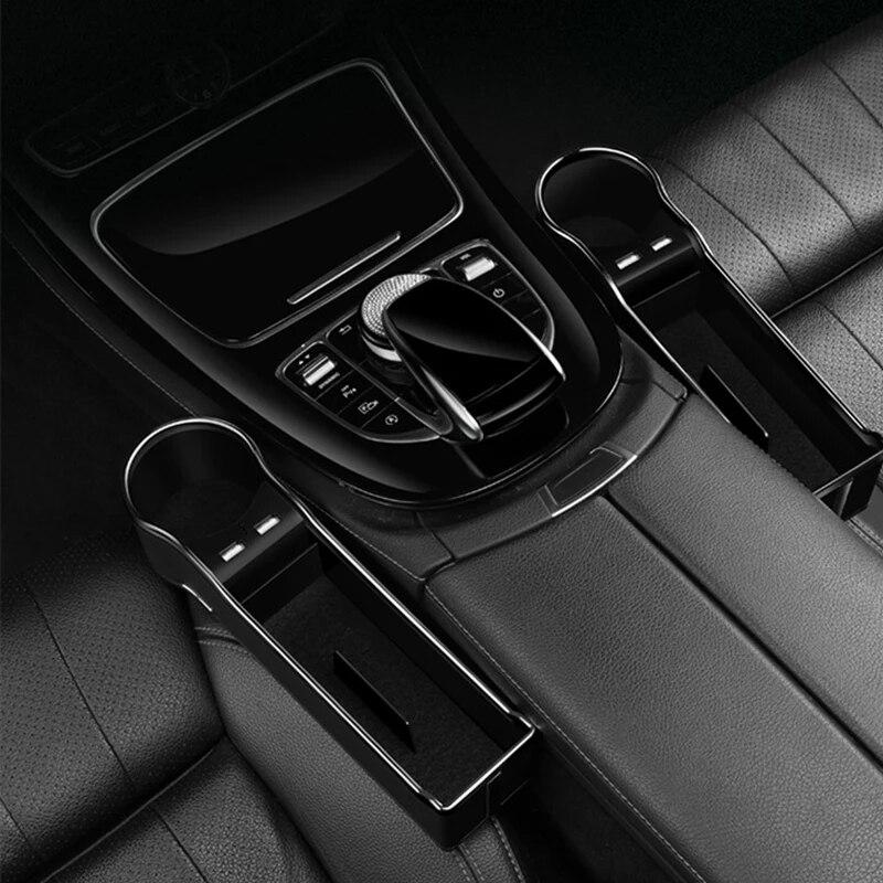 Car Storage Box Seat Crevice Car Seam Storage Box Multifunctional Charging Storage Organizer Interior Supplies Stowing Tidying