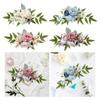 PEW Flowers Wedding Ceremony Aisle Durable Chair Back Flower Chair Decorations for Party Concerts Engagement Holidays Ceremony