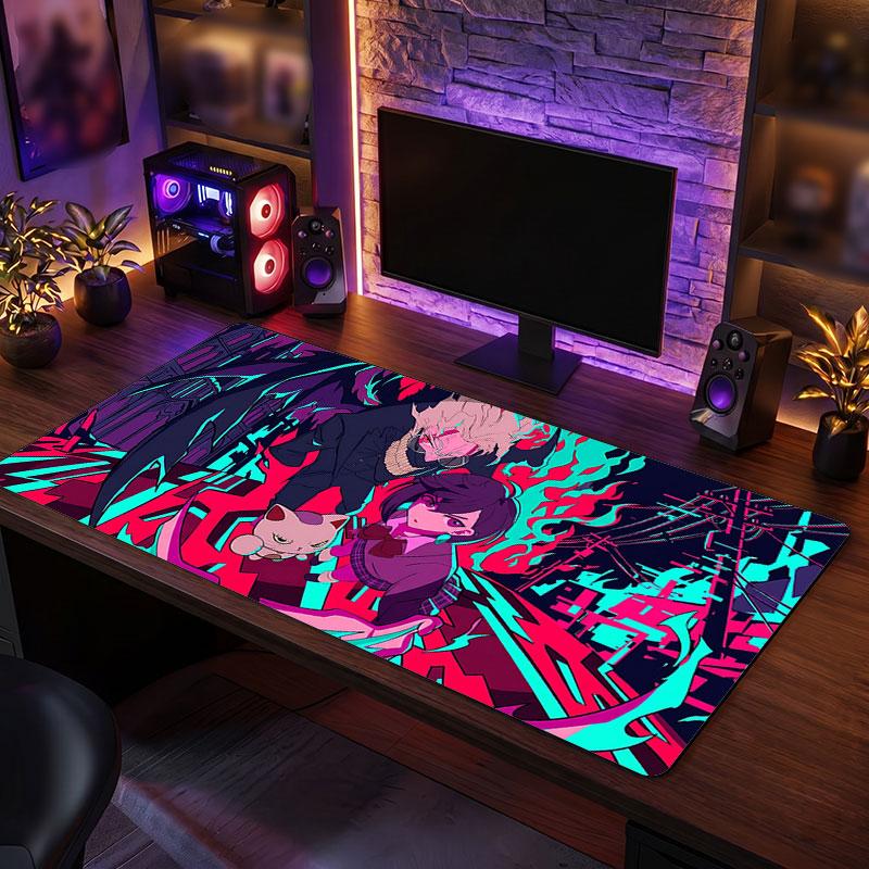 Big Mouse PadDandadan Extended Soft Desk Mat Gaming Office Computer Table Decor Mat