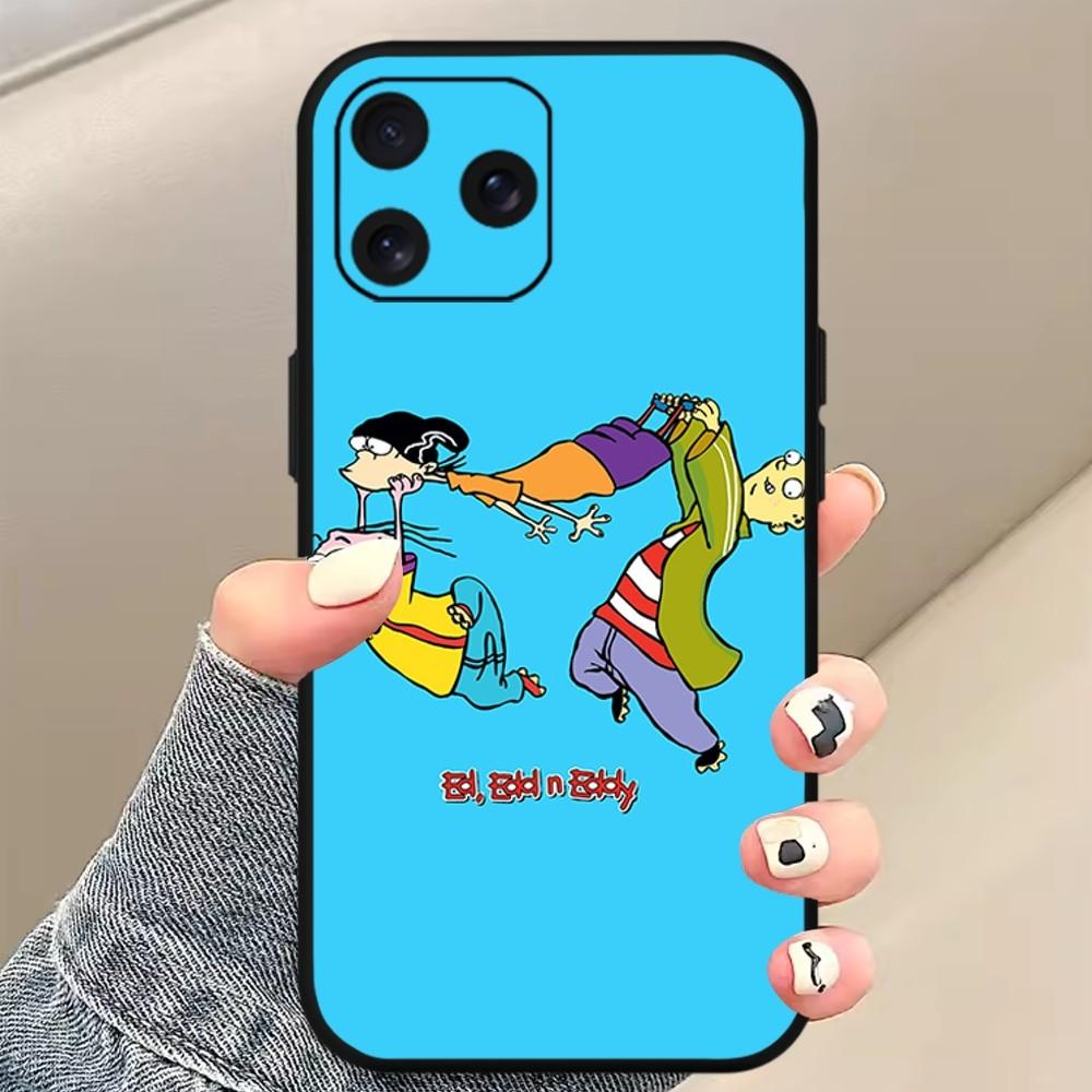 Ed Edd N Eddy Cartoon Phone Case For Xiaomi 10 12 Poco M3 X3 Nfc Redmi 10 11S Lite Ultra 4G 5G Black Soft Shelll