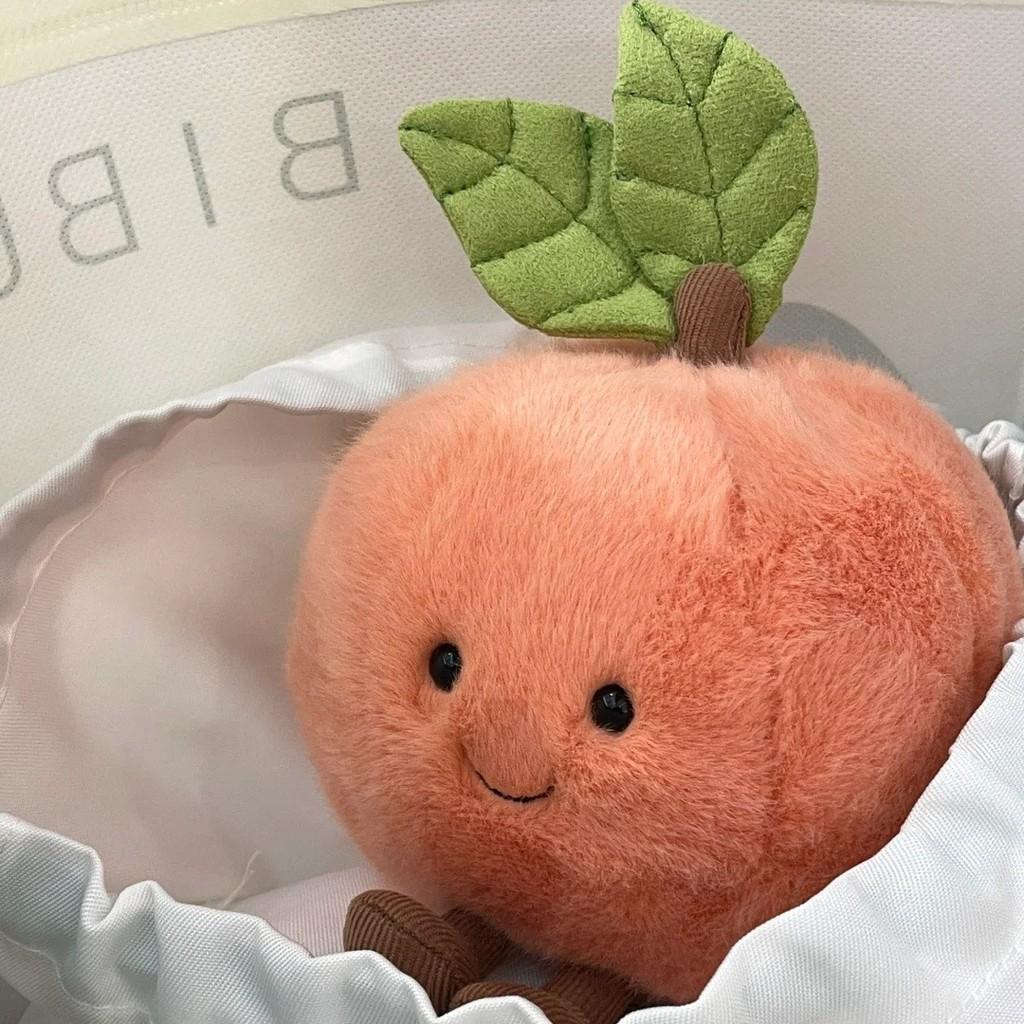Pink Peach Jellycat Plush Toy Cute Stuffed Doll Bag Pendant Decoration Gift