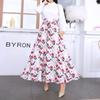 Spring new women's skirt digital printing pendulum dress