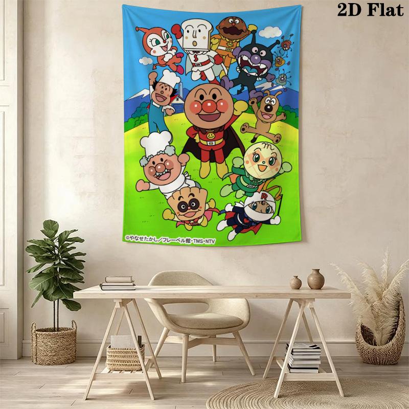 Anpanman Pattern Home Decor Tapestry, Wall Hanging, Decorative RV Wall Cloth.SGT0917434