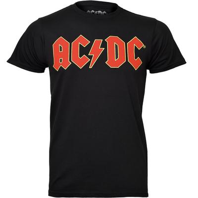 AC DC T Shirt Red Logo Black New Official