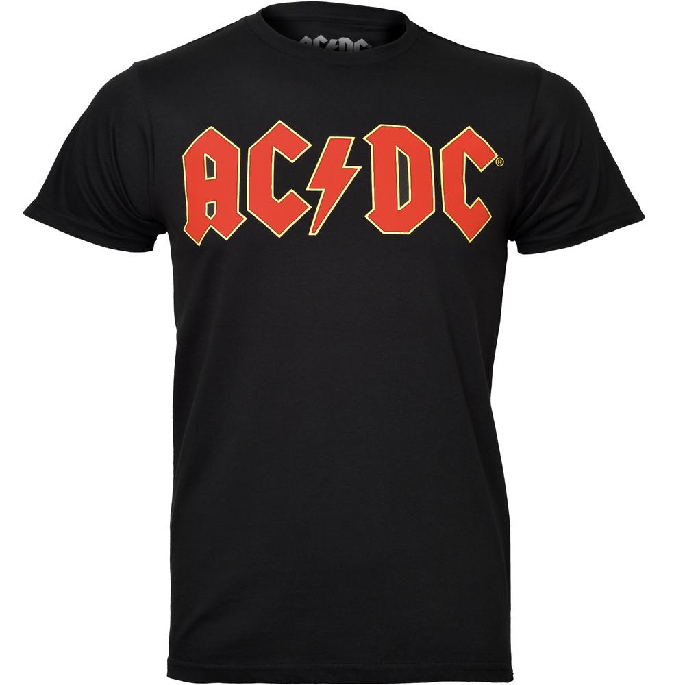 

AC DC T Shirt Red Logo Black New Official XL