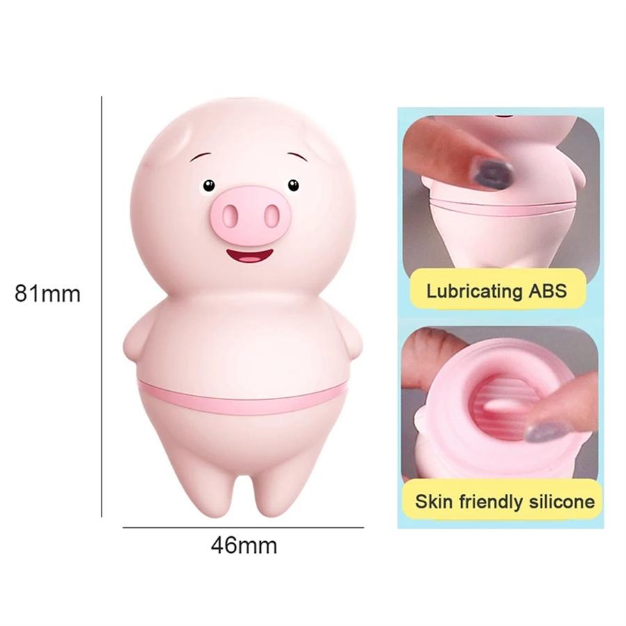 Sexy Pig Licking Sucking Vibrators For Women Clitoris Sucker Anal Nipple Licks Massage Vibrator Female Sex Toy Adult Supplies