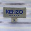 KENZO HOMME Striped Pattern Long Sleeve Shirt 3 Blue Men's Used
