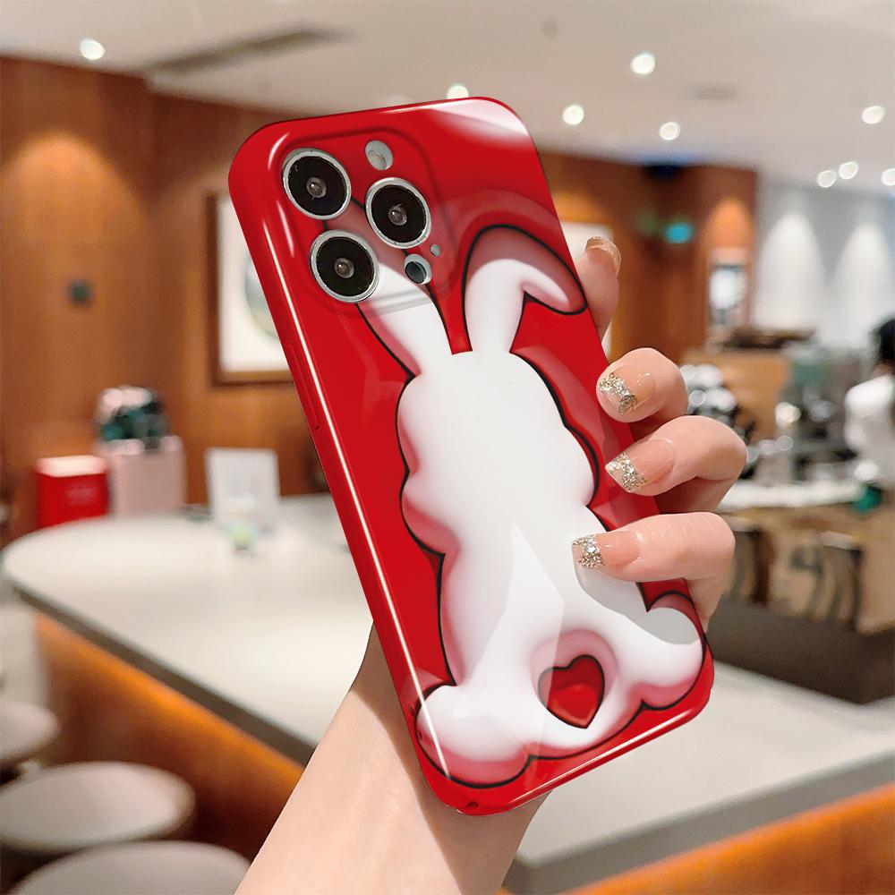 Etui na telefon z filmem all-inclusive, kreskówkowy modny design, twarda skorupa, pełne pokrycie, etui z ochroną aparatu dla OPPO A60 A96 Reno12 Realme C53 C75