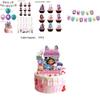 Casa de Muñecas de Gabby Suministros de Fiesta de Cumpleaños para Niños Set de Decoración Con Globos Duraderos y Banderines Coloridos