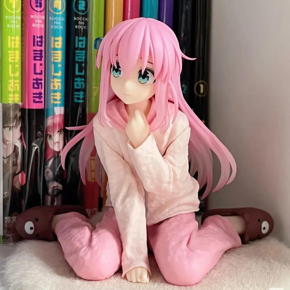 10CM Anime Bocchi The Rock Gotoh Hitori Pyjama Figur Coreful Statue Sammlerstück Dekoration Geschenk Kinder PVC für Poseable Gelenkige Skala Detailliert Beweglich