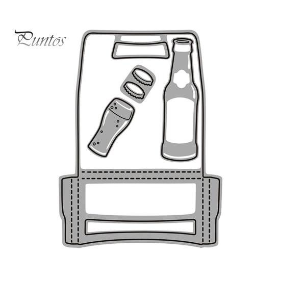 

Бутылка Буква Скрапбукинг DIY Углеродистая сталь Вырубной штамп Ремесло Форма Скрапбукинг Форма серебряный