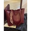 Red Big Bag Women's New Wedding Bag Wedding Bride Bag High Sense Large Capacity Shoulder Portable Tote Bag