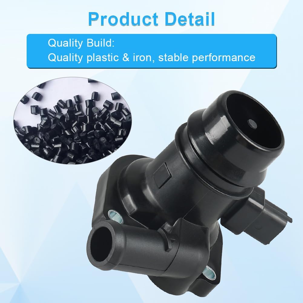 55565336 Engine Coolant Thermostat Housing Assembly Compatible With 2011-2016 Chevy Cruze Limited 1.4L Replace OEM 55565336 55579010 902-808