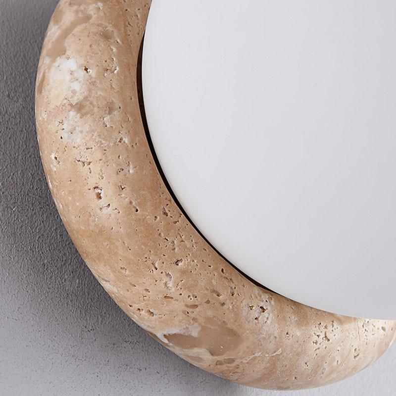 Cream Wind Bedroom Bedside Wall Lamp Round Ball Restaurant Retro Japanese wabi-Sabi Style Medieval Bathroom Porch Atmosphere Wal