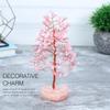 Bonsai de Cristal de Quartzo Rosa com Base de Coração – Árvore Feng Shui Feita à Mão para Amor, Harmonia e Cura – Item Decorativo para Casa