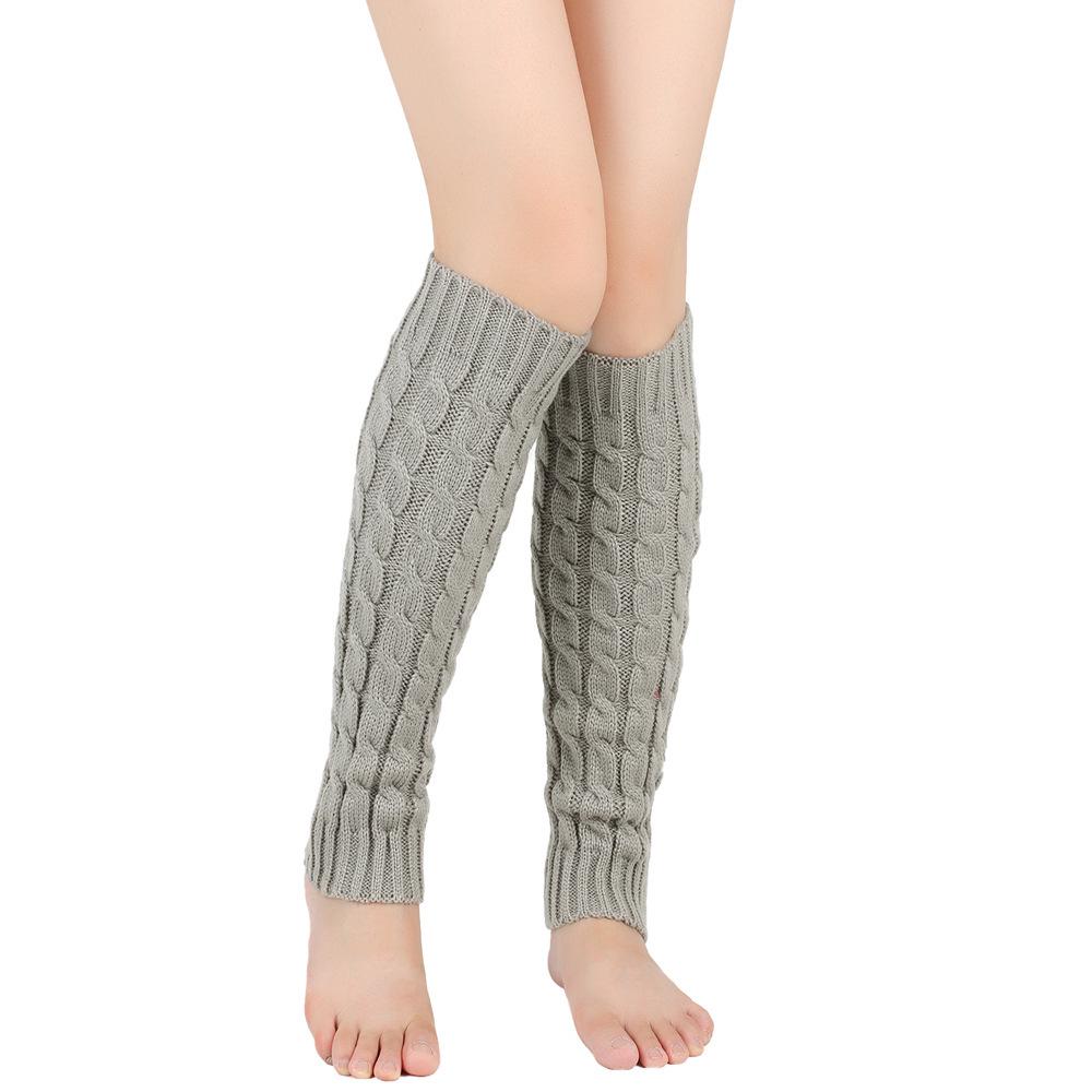 Chunky Knit Korean Style Leg Warmers - Autumn/Winter Women's Slouch Socks