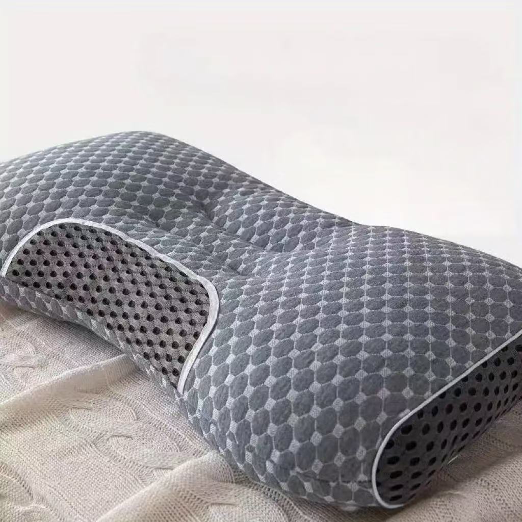 

[Knitted Neck Protection Pillow] 2Pcs Rray Knitted SP Neck Protection Pillow Moisture Absorption Breathable Sleep Pillow Core 74x48cm