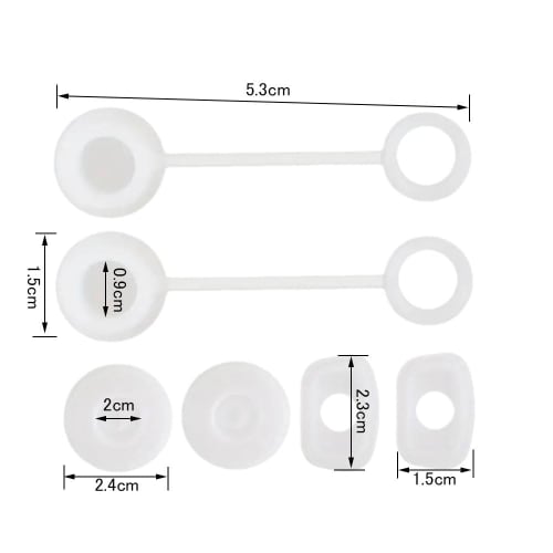 YIXINLYMY Straw Caps, Compatible with Stanley, Silicone Spill-Proof Cover Lids, Set of 12, Dust-Proof, Fixed Straws for Travel, Camping, Business, and