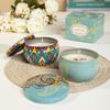 Scented Long Lasting Smokeless Fragrance Candle Jar Soy Candles Crystal Stone Dried Flower Couples Romantic Home Decor
