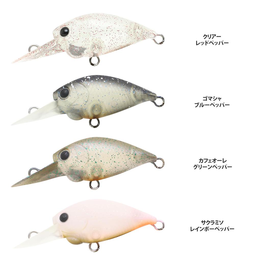 LUCKY CRAFT Deep Crappie SFT Angelköder Crankbait Klar Rot - (1055 Pfeffer)