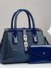 2024 Women's Fashion Crocodile Pattern Patent Leather Shoulder Bag – Large Capacity Crossbody