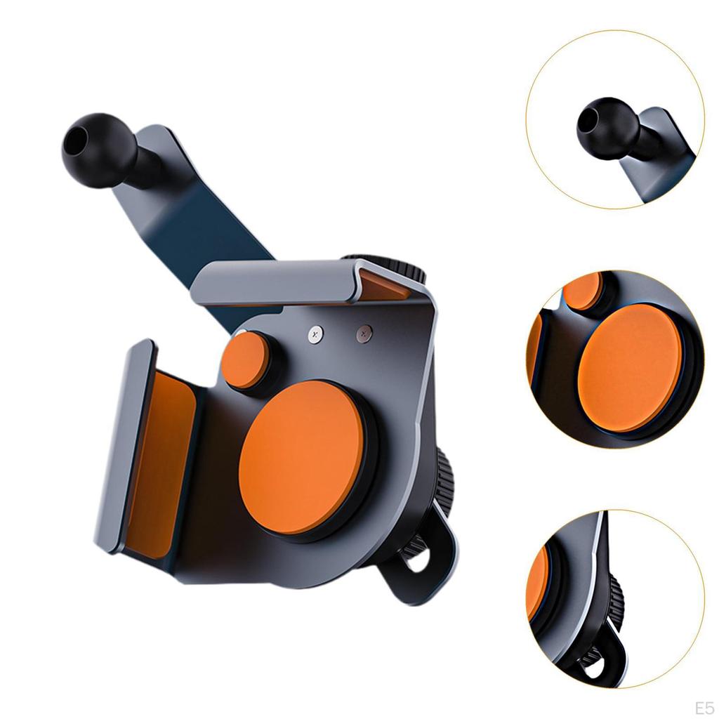 360° Rotatable Alloy Car Screen Phone Holder Corner Mount Non-obstructive View Clip Universal
