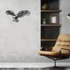 Metallwandkunst mit Weißkopfseeadler, Außendekor, schwarze Metallvögel für den Garten, ideal für Kunsthandwerk und Fensterbehandlungen, stilvolles Zuhause