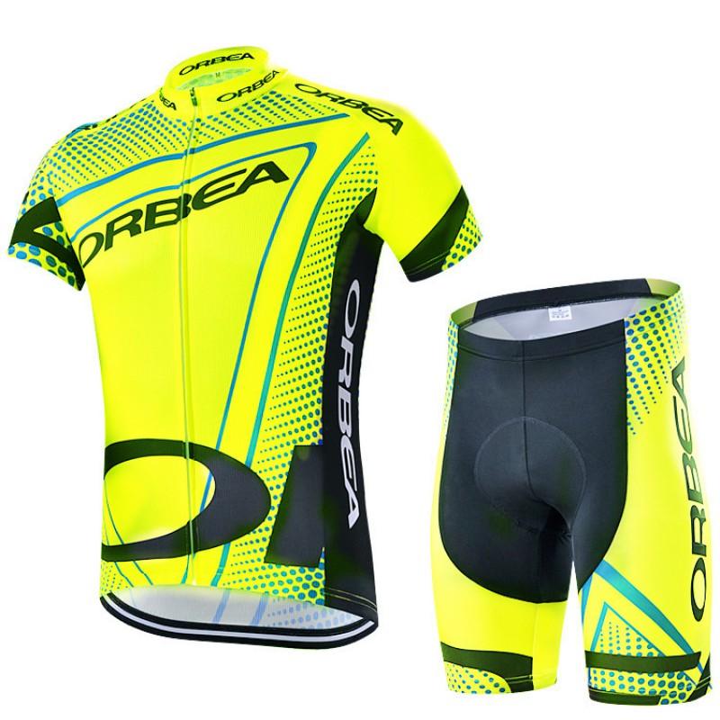 Mens Cycling Jersey Set Short Sleeve Breathable Bike Shirt Road Mountain Biking