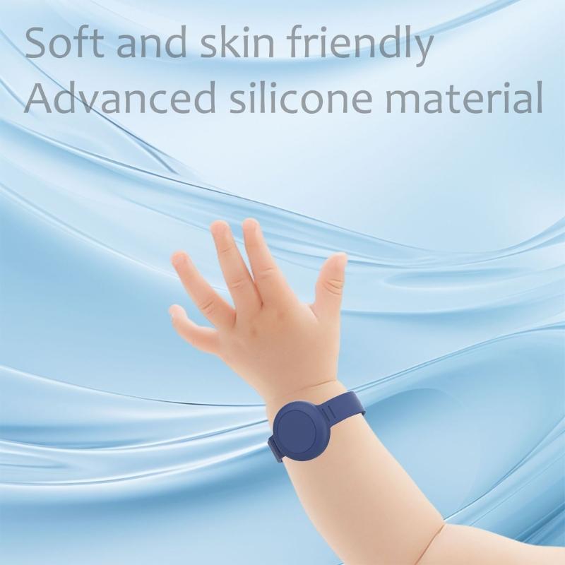 Silicone Locator Bracelet Waterproof Watch Band Case Holder Lightweight Tracking Device Wristband Replacement