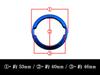 BRIGHTZ X-Trail T32 Aluminum Wheel Center Cap Ring 1PC Blue