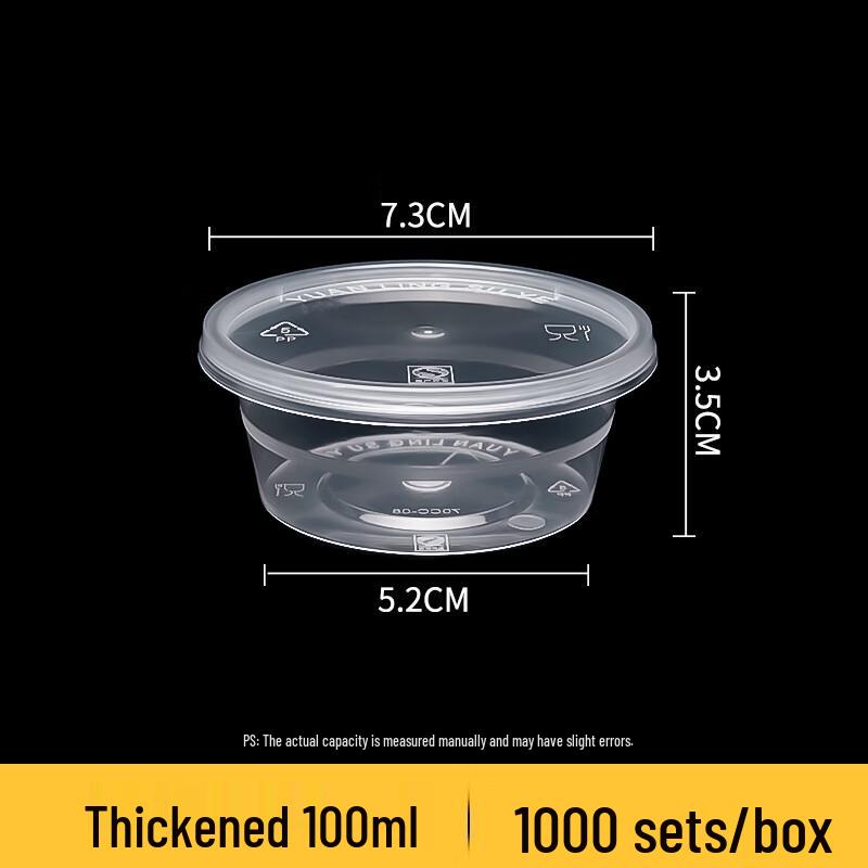 

Disposable Transparent Round Takeaway Bowls