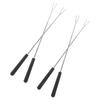 4pcs Stainless Steel Barbecue Fork Telescopic Meat Fork Skewers Portable Bbq Kabob Camping Tool Grilling Utensil
