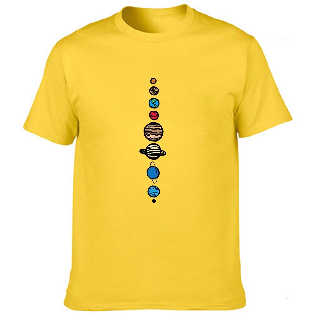 Planets Print Men S Funny Summer T Shirt Fashion Short Sleeve Streetwear Harajuku Graphic Tees Men 2XL