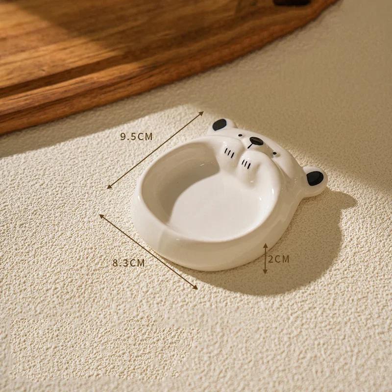 

Милые мультяшные керамические миски для дома, вкусные хот-поты, маленькие тарелки, изысканные десерты и закуски для ресторанов высокого класса, изысканная столовая посуда