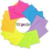 (12 Pack) Lined Sticky Notes 4x6 in,Large Notepads with Lines,Ruled Stickies Super Sticking Power,Office School Memo Note Pads Bright Colors,Post on