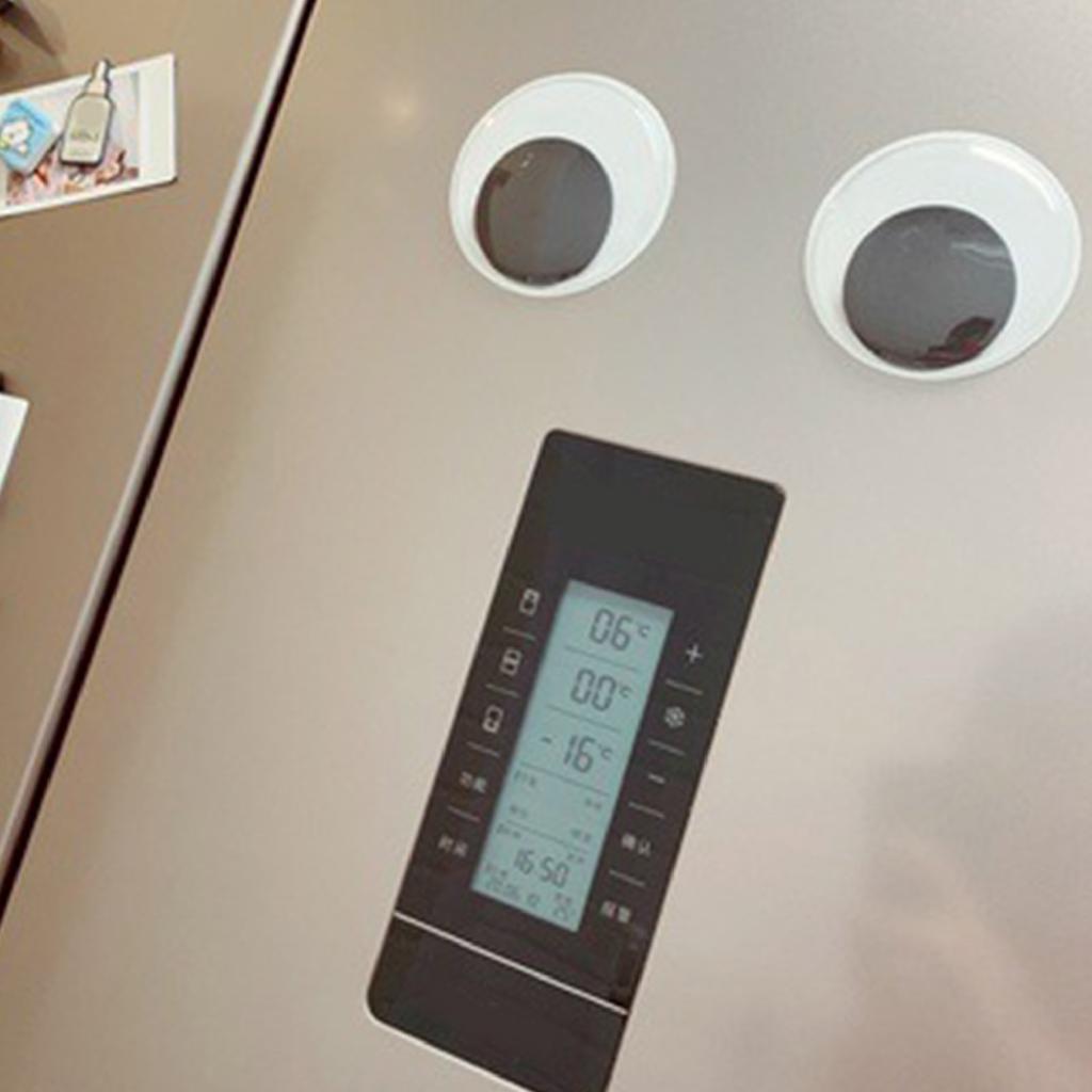 2 Stück Wackelaugen Kulleraugen Resin Selbstklebend Bastelzubehör Heimdekoration für Kühlschrank