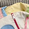 Korean Fashion School Bookbag Girls Color-Block Nylon Drawstring Rucksack Women Large Capacity Laptop Bag Travel Sweet Backpack